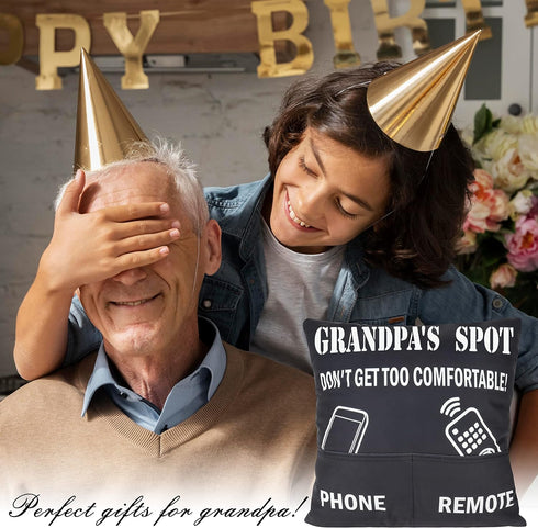 Best Grandpa Gifts Throw Pillow Cover for Christmas  Birthday